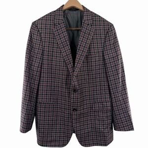SAMUELSOHN SB YARDLEY 2 Saks 5th Plaid Sport Coat 44R Cashmere‎ Wool Silk Jacket